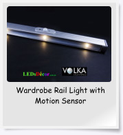 Wardrobe Rail Light with Motion Sensor